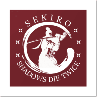 Sekiro Shadows Die Twice Enso Shinobi Emblem White Posters and Art